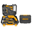 Ingco Tool Set Ingco 115-Piece Tool Set with 680W Hammer Impact Drill – HKTHP11151