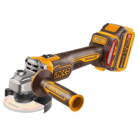 Ingco Grinder Ingco 115mm Brushless Lithium-Ion Cordless Angle Grinder 20V - CAGLI2211531