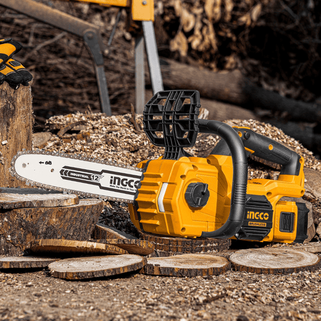 Ingco Chainsaw Ingco 12" Lithium-Ion Cordless Chain Saw 20V 4.0Ah with Brushless Motor – CGSLI20128