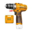 Ingco Drill Ingco 12V Lithium-Ion Cordless Drill With 2 Pieces 1.5Ah Battery - CDLI12202