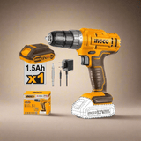 Ingco Drill Ingco 12V Lithium-Ion Cordless Hammer Impact Drill with 2-Speed Gear – CIDLI1228