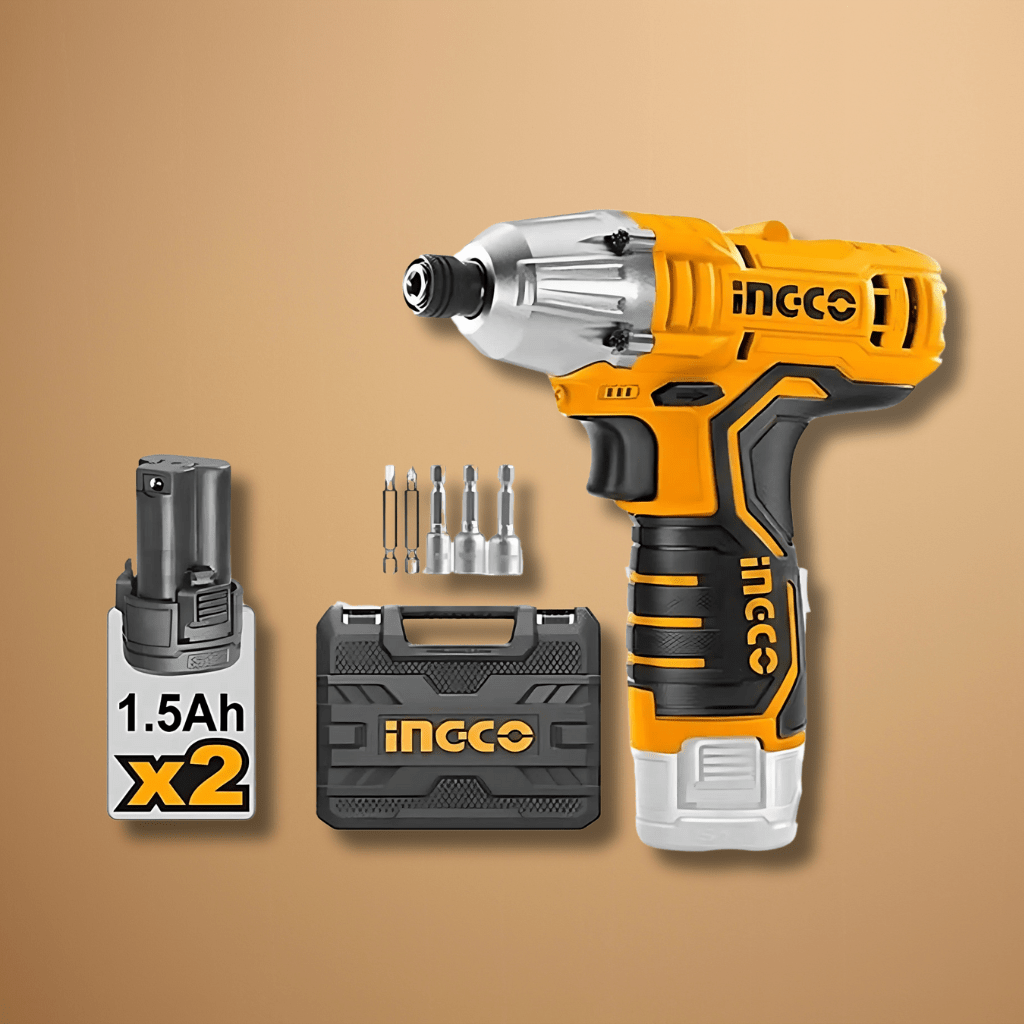 Ingco Impact Wrench & Driver Ingco 12V Lithium-Ion Cordless Impact Driver with 100Nm Torque - CIRLI12015