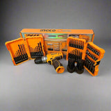 Ingco Power Tool Combo Kit Ingco 12V Lithium-Ion Impact Drill with Drill Bits Set & Screwdriver Bit Set - COSLI23114