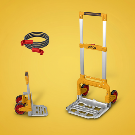 Ingco Tool Boxes Bags & Belts Ingco 130kg Aluminium Foldable Hand Truck - HHWB61201