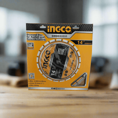 Ingco Grinding & Cutting Wheels Ingco 14" Diamond Cutting Disc for Asphalt & Concrete – DMD033551