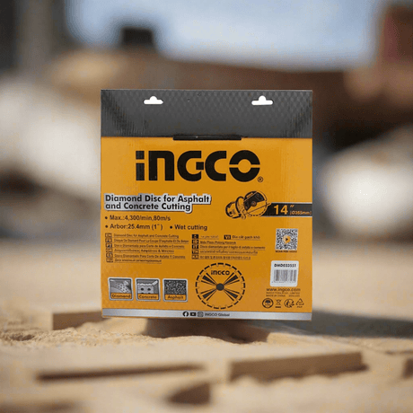 Ingco Grinding & Cutting Wheels Ingco 14" Diamond Cutting Disc for Asphalt & Concrete – DMD033551