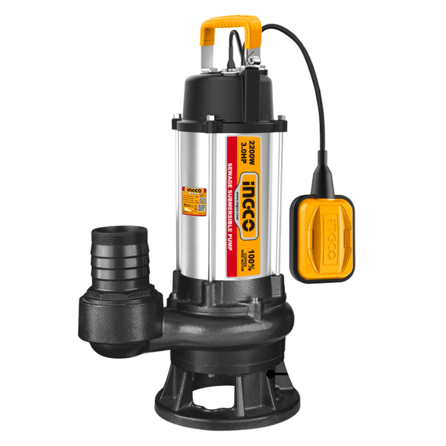 Ingco Submersible Pumps Ingco 1500W Sewage Submersible Pump 2.0HP - SPDB150068