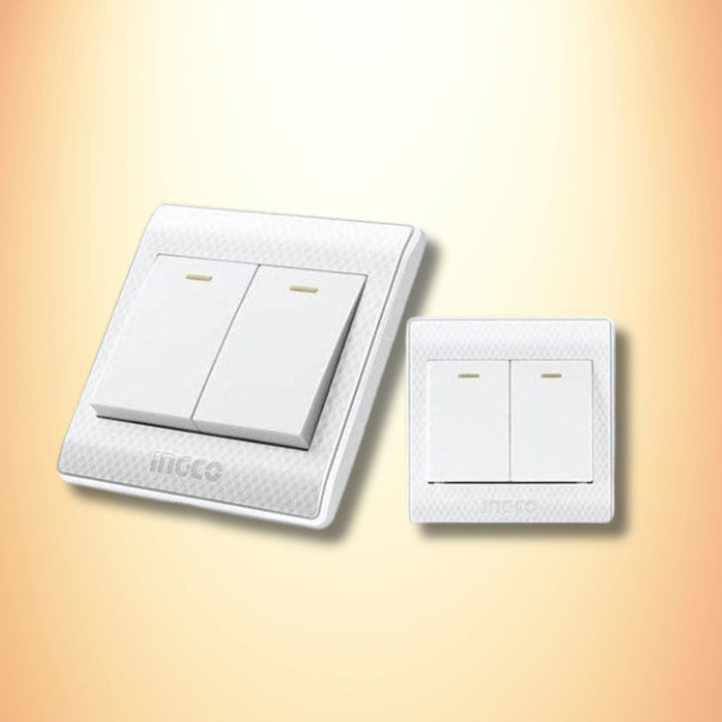 Ingco Switches & Sockets Ingco 16A 2-Gang 2-Way Switch – HESSH02103
