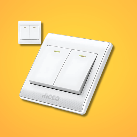 Ingco Switches & Sockets Ingco 16A 2-Gang 2-Way Switch – HESSH02103