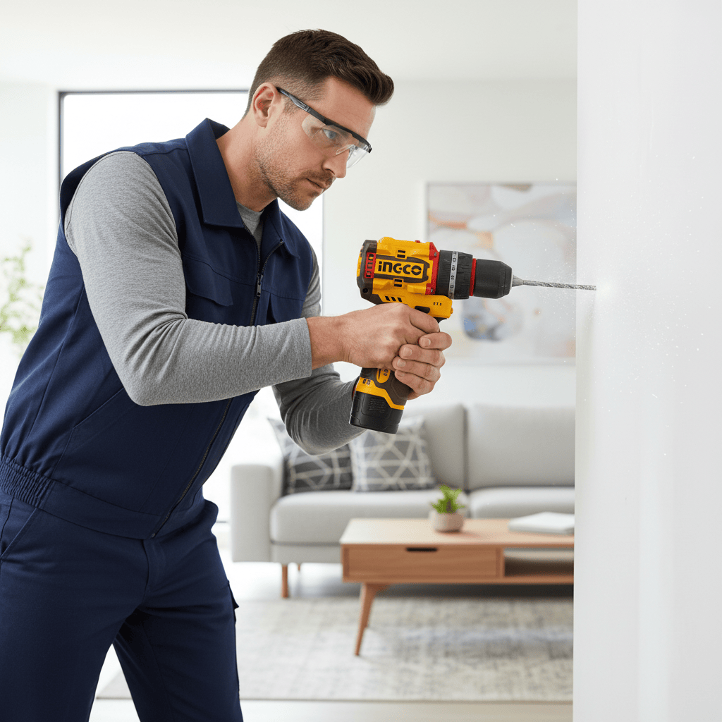 Ingco Drills Ingco 16V Brushless Cordless Impact Drill 13mm with 2 x 2.0Ah Batteries & Charger - CIDLI166062