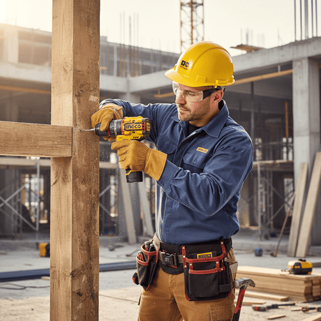 Ingco Drills Ingco 16V Brushless Cordless Impact Drill 13mm with 2 x 2.0Ah Batteries & Charger - CIDLI166062