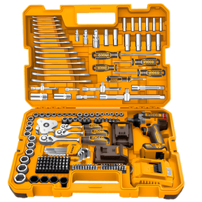 Ingco Tool Chests & Cabinets Ingco 172-Piece Cordless Impact Wrench Tool Set With 2x 4.0Ah Batteries - HKTHP41723