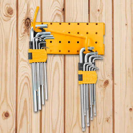 Ingco Sockets & Hex Keys Ingco 18-Piece Hex Key & Torx Key Set with Extra-Long Arms - HHKSET0181
