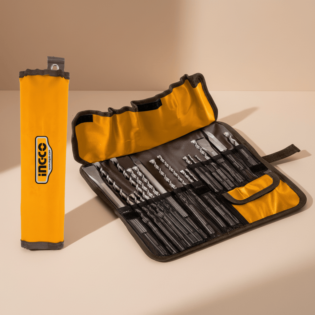 Ingco Drill Bits Ingco 19 Pieces SDS Plus Hammer Drill Bits and Chisels Set - AKD91901