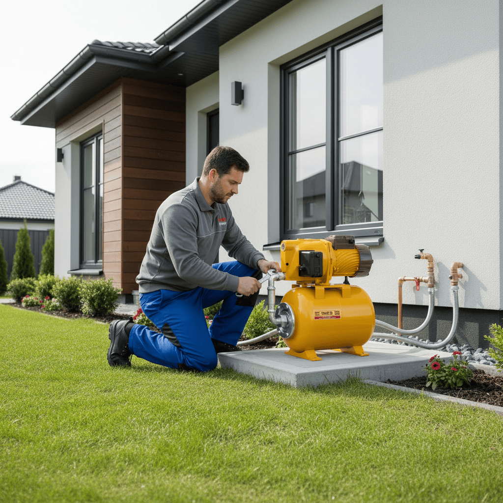 Ingco Booster Pressure Pumps Ingco 1HP Automatic Self-Priming Jet Water Pump with 24L Pressure Tank 750W - JPT075068