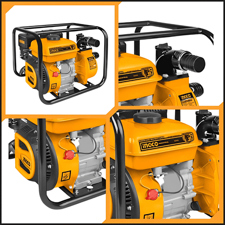 Ingco Gasoline Water Pump Ingco 2" Gasoline Water Pump with 7.0HP Engine - GWP202