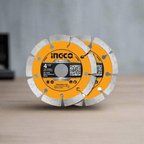 Ingco Grinding & Cutting Wheels Ingco 2-Piece 4.5" Wet & Dry Diamond Disc – DMD0111523