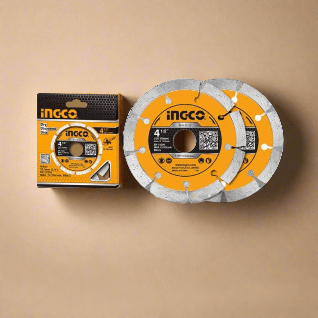 Ingco Grinding & Cutting Wheels Ingco 2-Piece 4.5" Wet & Dry Diamond Disc – DMD0111523