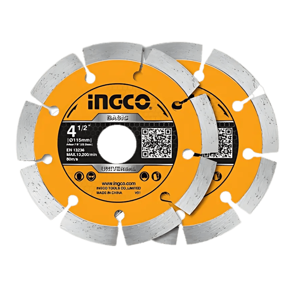 Ingco Grinding & Cutting Wheels Ingco 2-Piece 4.5" Wet & Dry Diamond Disc – DMD0111523