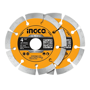 Ingco Grinding & Cutting Wheels Ingco 2-Piece 4.5" Wet & Dry Diamond Disc – DMD0111523