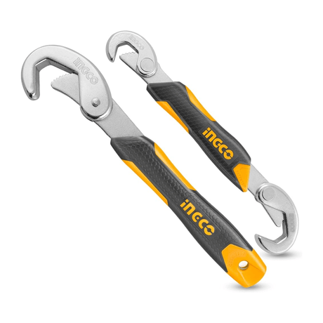 Ingco Wrenches Ingco 2 Piece Bent Adjustable Wrench - HBWS110808