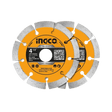 Ingco Grinding & Cutting Wheels Ingco 2-Pieces 4.5"/115mm Wet & Dry Diamond Disc - DMD0111523