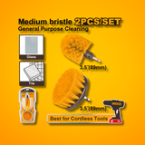 Ingco Cleaning Equipment Accessories Ingco 2-Pieces Medium Bristle Brush Set – WCBM2335