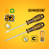 Ingco Screwdrivers Ingco 2 Pieces Screwdriver Set - HKSDS0228