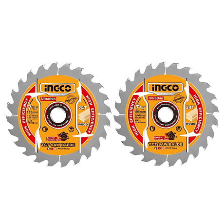 Ingco Grinding & Cutting Wheels Ingco 2-Pieces Ultra-thin TCT Saw Blade Set - TSB1853