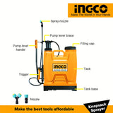 Ingco Spray Gun Ingco 20L Manual Knapsack Sprayer - HSPP42002