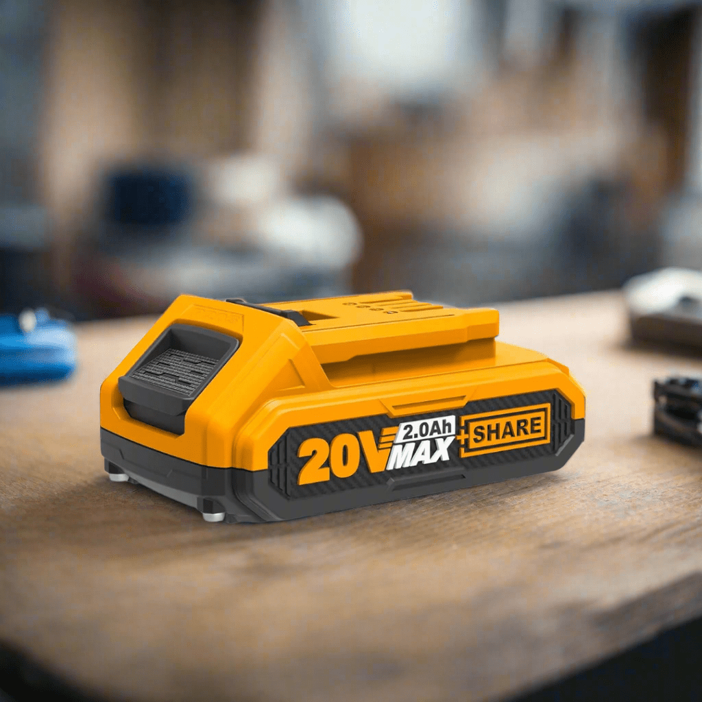 Ingco Batteries & Chargers Ingco 20V 2.0Ah Lithium-Ion Battery Pack with LED Indicator – FBLI20011