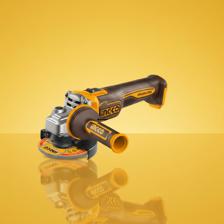 Ingco Grinder Ingco 20V 4-1/2" Cordless Angle Grinder 1200w With Battery And Charger Included  – CAGLI2120252