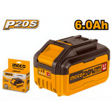 Ingco Batteries & Chargers Ingco 20V 6.0Ah Lithium-Ion Battery Pack - FBLI2060