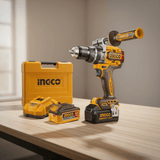 Ingco Drill Ingco 20V Brushless Cordless Impact Drill Kit 136Nm with 2 × 5.0Ah Batteries & Charger - CIDLI201368