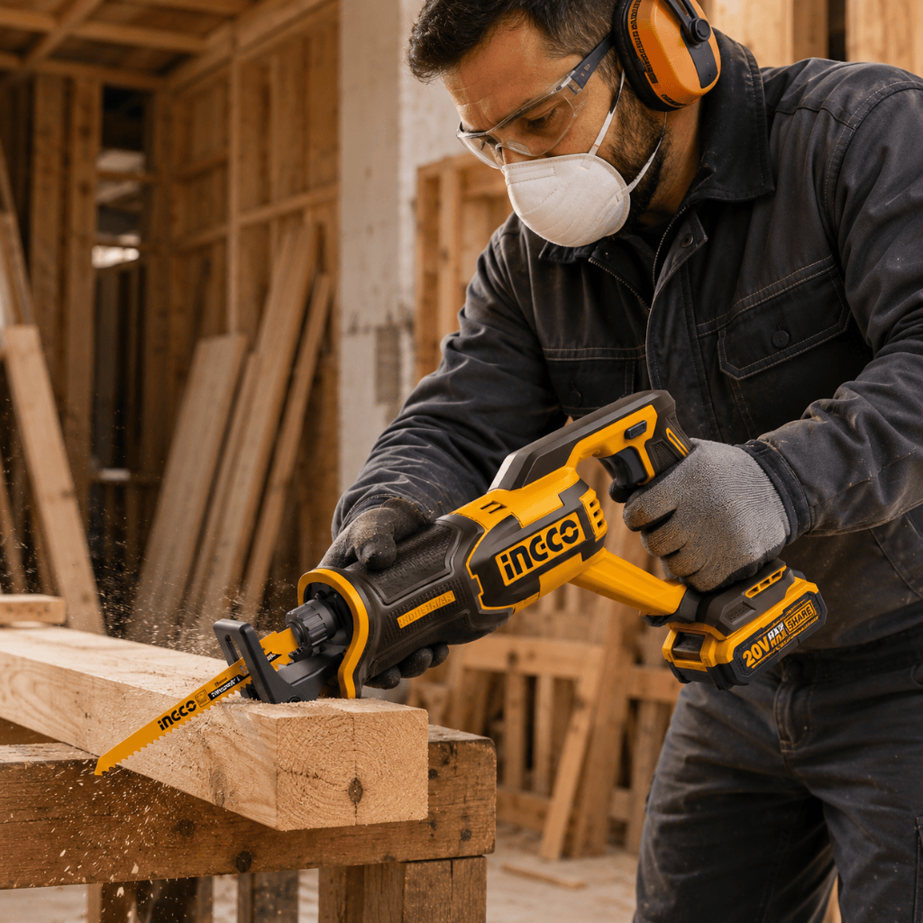 Ingco Reciprocating Saw Ingco 20V Brushless Cordless Reciprocating Saw – CRSLI2108