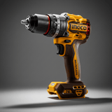 Ingco Drill Ingco 20V Compact Brushless Cordless Impact Drill Kit 76Nm with 2 × 2.0Ah Batteries, Charger & Accessories - CIDLI207686