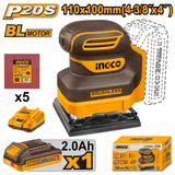 Ingco Grinder Ingco 20V Cordless Brushless Sheet Sander - CSHSLI20241