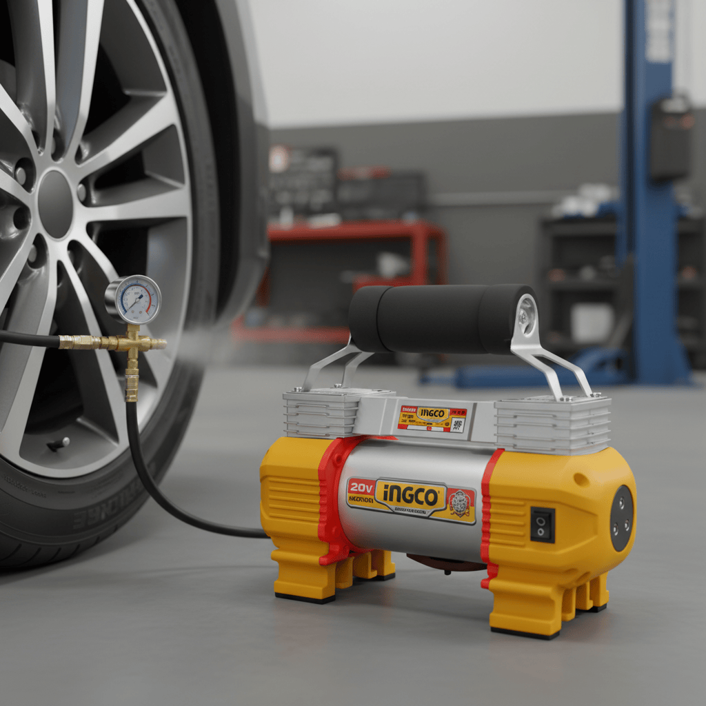 Ingco Compressor & Air Tool Accessories Ingco 20V Cordless Dual Cylinder Compressor 120 PSI - CACLI2026