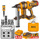 Ingco Nailer & Stapler Ingco 20V Lithium-Ion Brushless Cordless Concrete Nailer 1500W - CCNLI9008