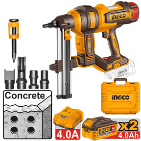 Ingco Nailer & Stapler Ingco 20V Lithium-Ion Brushless Cordless Concrete Nailer 1500W - CCNLI9008