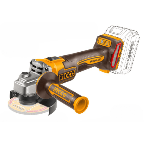 Ingco Grinder Ingco 20V Lithium-Ion Cordless Angle Grinder with Brushless Motor - CAGLI27153