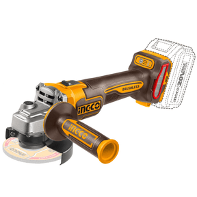 Ingco Grinder Ingco 20V Lithium-Ion Cordless Angle Grinder with Brushless Motor - CAGLI271532