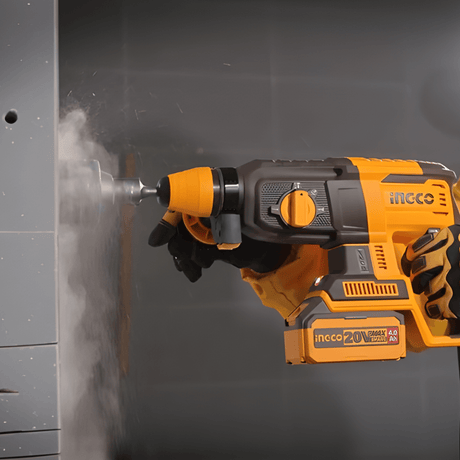 Ingco Drill Ingco 20V Lithium-Ion Cordless Brushless Rotary Hammer With 2x4.0Ah Batteries  - CRHLI202682