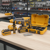 Ingco 20V Lithium-Ion Cordless Brushless Rotary Hammer With 2 x 4.0Ah Batteries & Charger - CRHLI262085