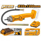 Ingco Construction Equipment Ingco 20V Lithium-Ion Cordless Concrete Vibrator 35mm with 20V 2.0Ah Battery & Charger - CCVLI2023011