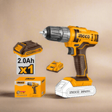 Ingco Drill Ingco 20V Lithium-Ion Cordless Drill with 2.0Ah Battery & Charger – CDLI200518