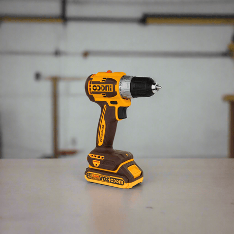 Ingco Drill Ingco 20V Lithium-Ion Cordless Drill with 2 Batteries & 47-Piece Accessory Set – CDLI20453
