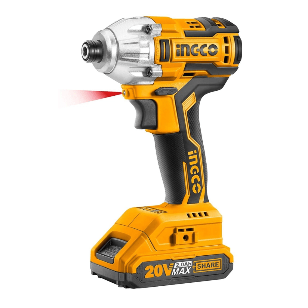 Ingco Impact Wrench & Driver Ingco 20V Lithium-Ion Cordless Impact Wrench & Driver with Brushless Motor – CIWLI20208