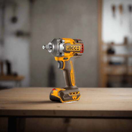 Ingco Impact Wrench & Driver Ingco 20V Lithium-Ion Cordless Impact Wrench with Brushless Motor – CIWLI2040