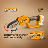 Ingco Pruner Saw Ingco 20V Lithium-Ion Cordless Pruner Saw with 5" Bar – CGSLI2058